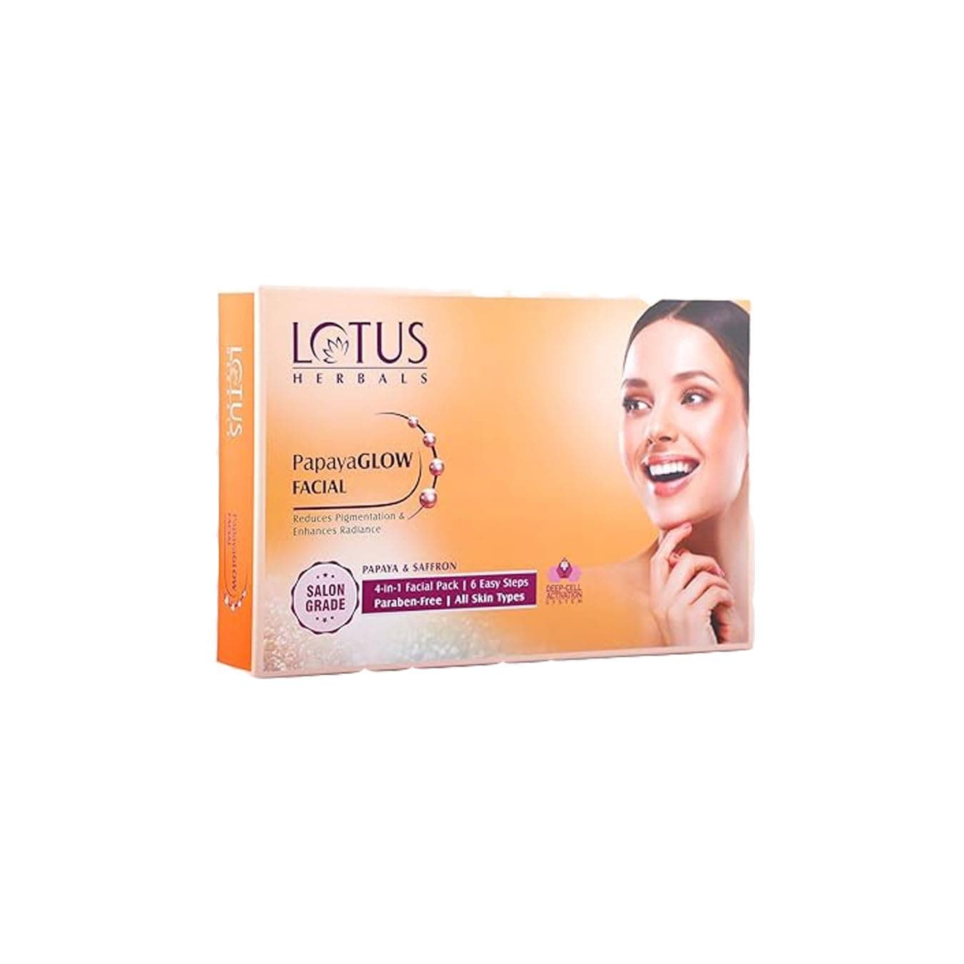 Lotus Herbal Facial Kit Papaya Glow Small 40Gm image