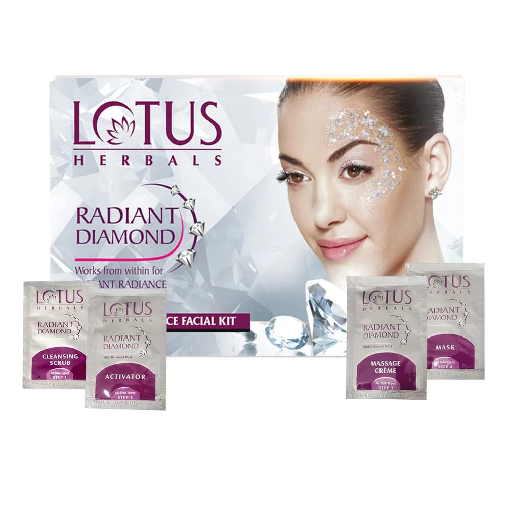 Lotus Herbal Facial Kit Radiant Diamond 40Gm image