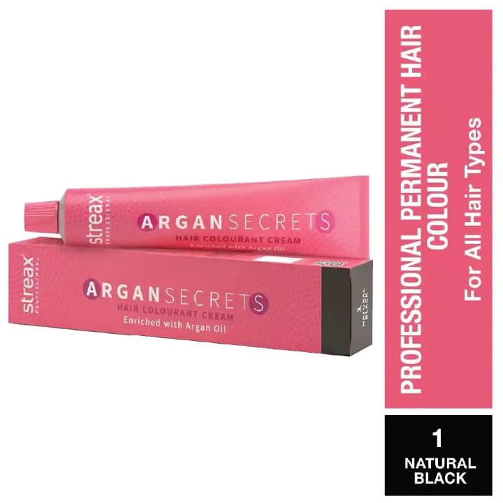 Streax Hair Color Argan Secrets 1 60Gm image