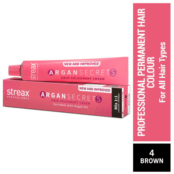 Streax Hair Color Argan Secrets 4 60Gm image
