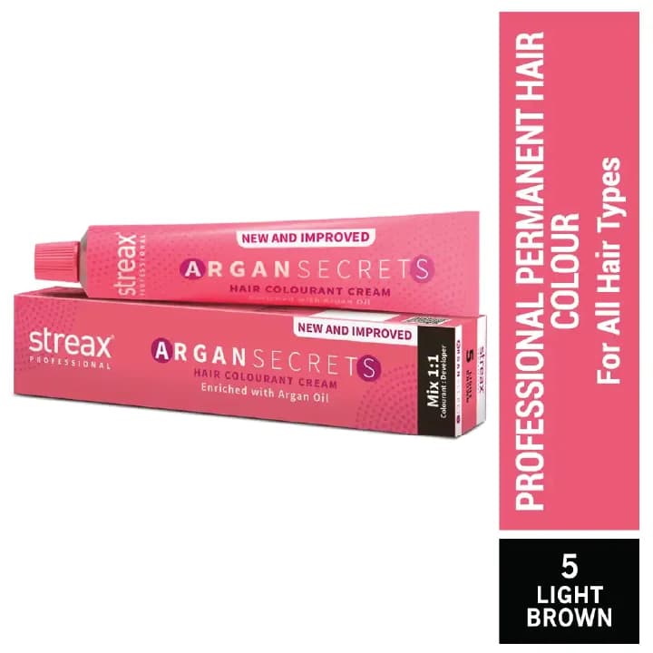 Streax Hair Color Argan Secrets 5 60Gm image