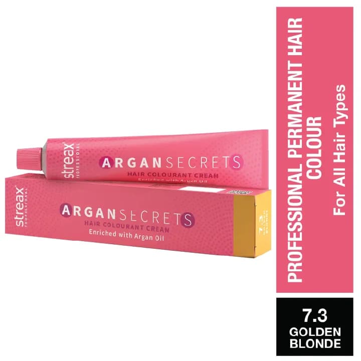 Streax Hair Color Argan Secrets 7.3 60Gm image