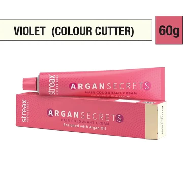 Streax Hair Color Argan Secrets Violet 60Gm image