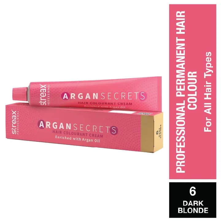 Streax Hair Color Argan Secrets 6 60Gm image