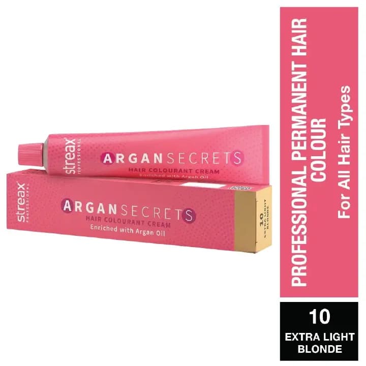 Streax Hair Color Argan Secrets 10 60Gm image
