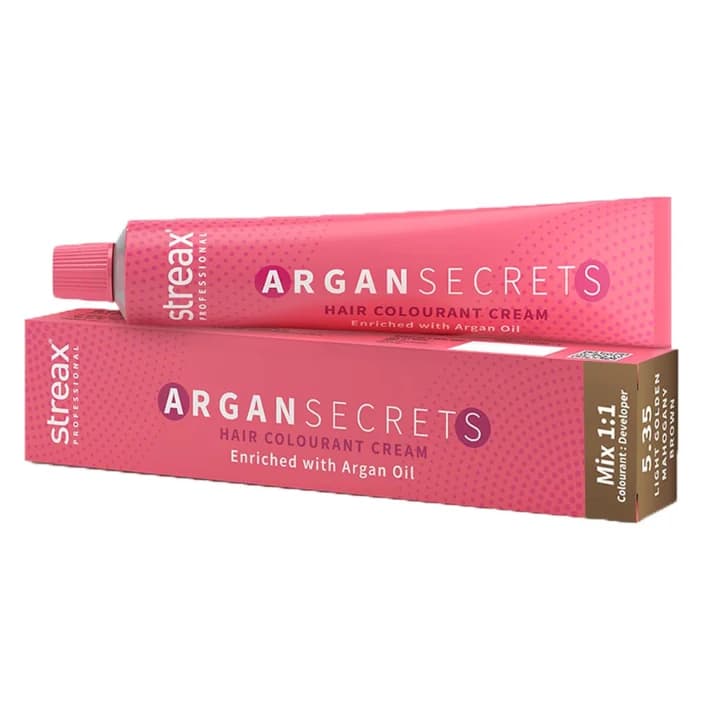 Streax Hair Color Argan Secrets 5.35 60Gm image