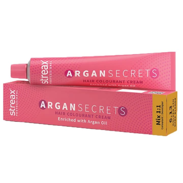 Streax Hair Color Argan Secrets 6.13 60Gm image