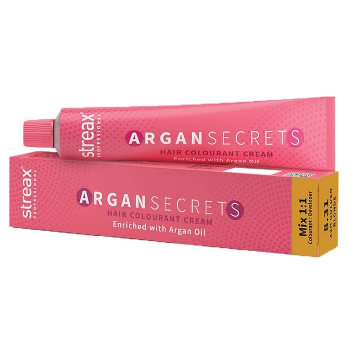 Streax Hair Color Argan Secrets 8.31 60Gm image