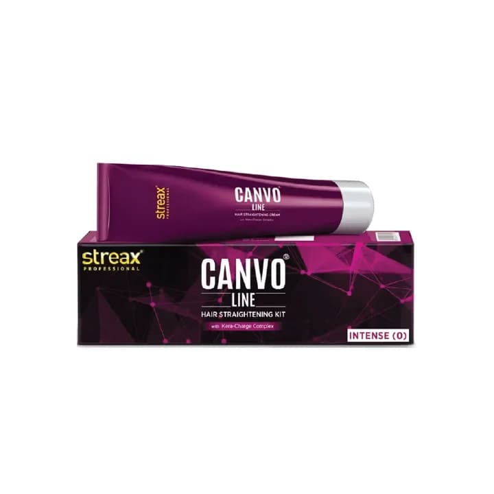 Streax Straightening Cream Canvo Line Intense 80Gm image