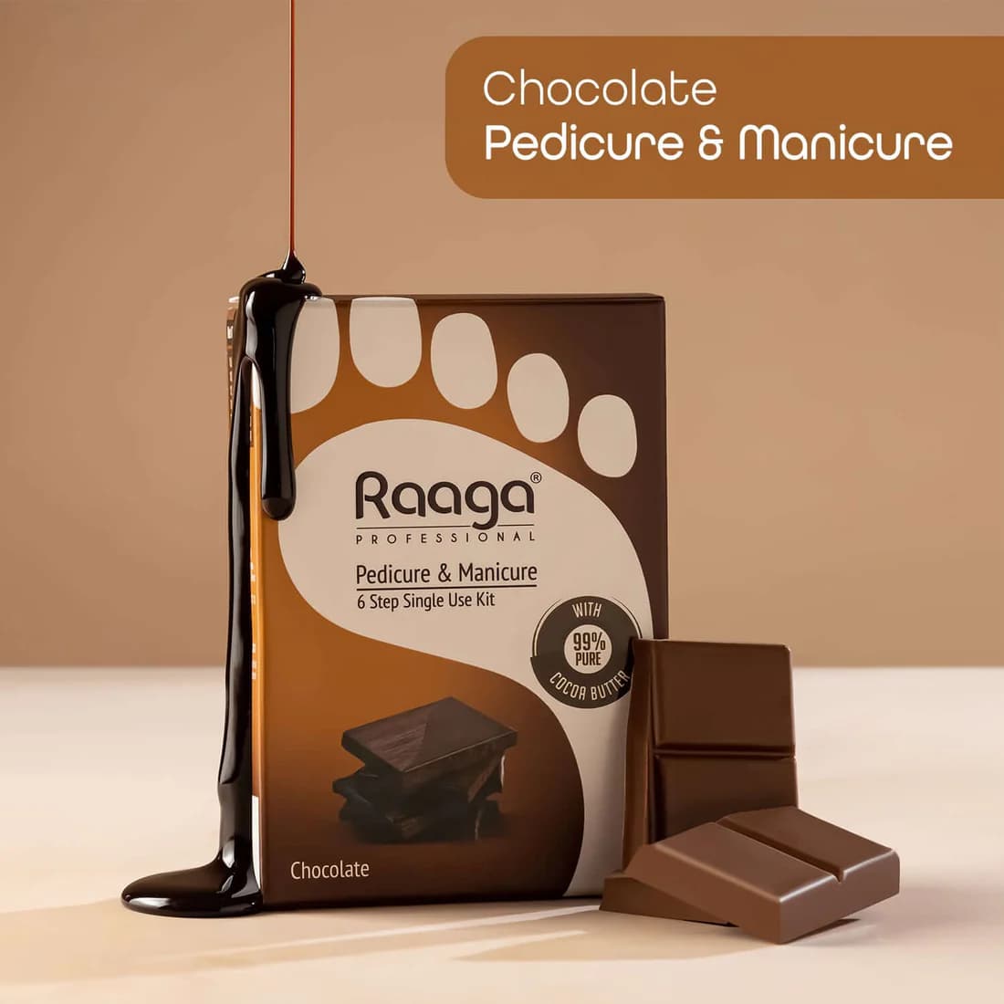 Raaga Pedicure & Manicure Kit Chocolate 63Gm image