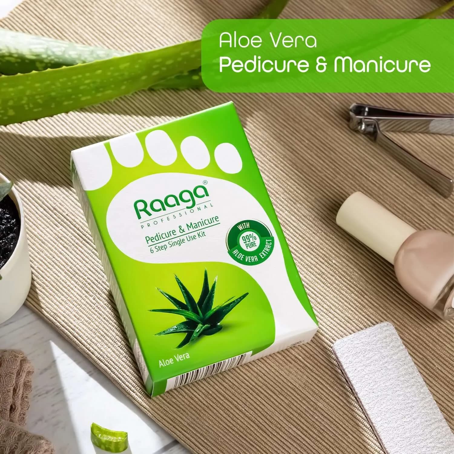 Raaga Pedicure & Manicure Aloevera 63Gm image