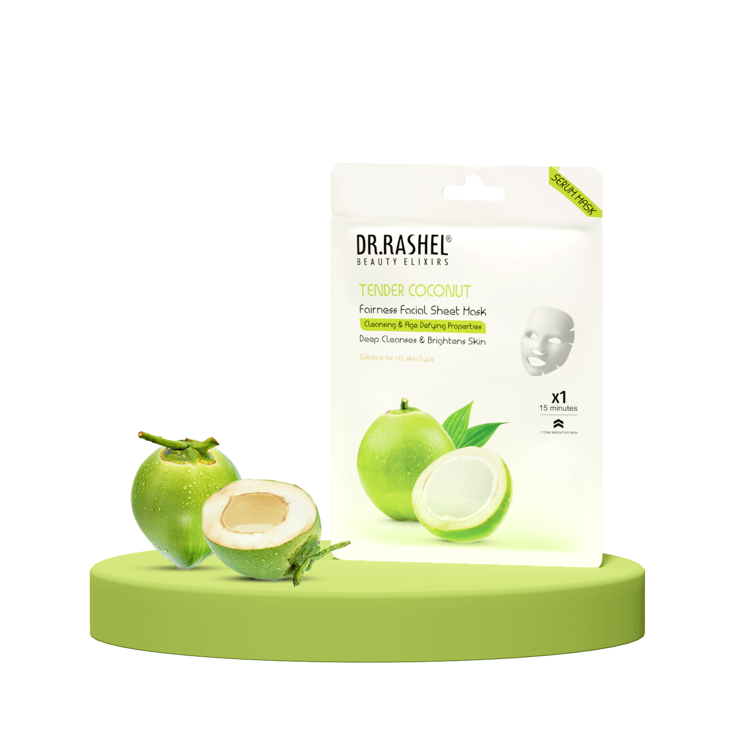 Dr.Rashel Sheet Mask Tender Coconut 20 Gm image