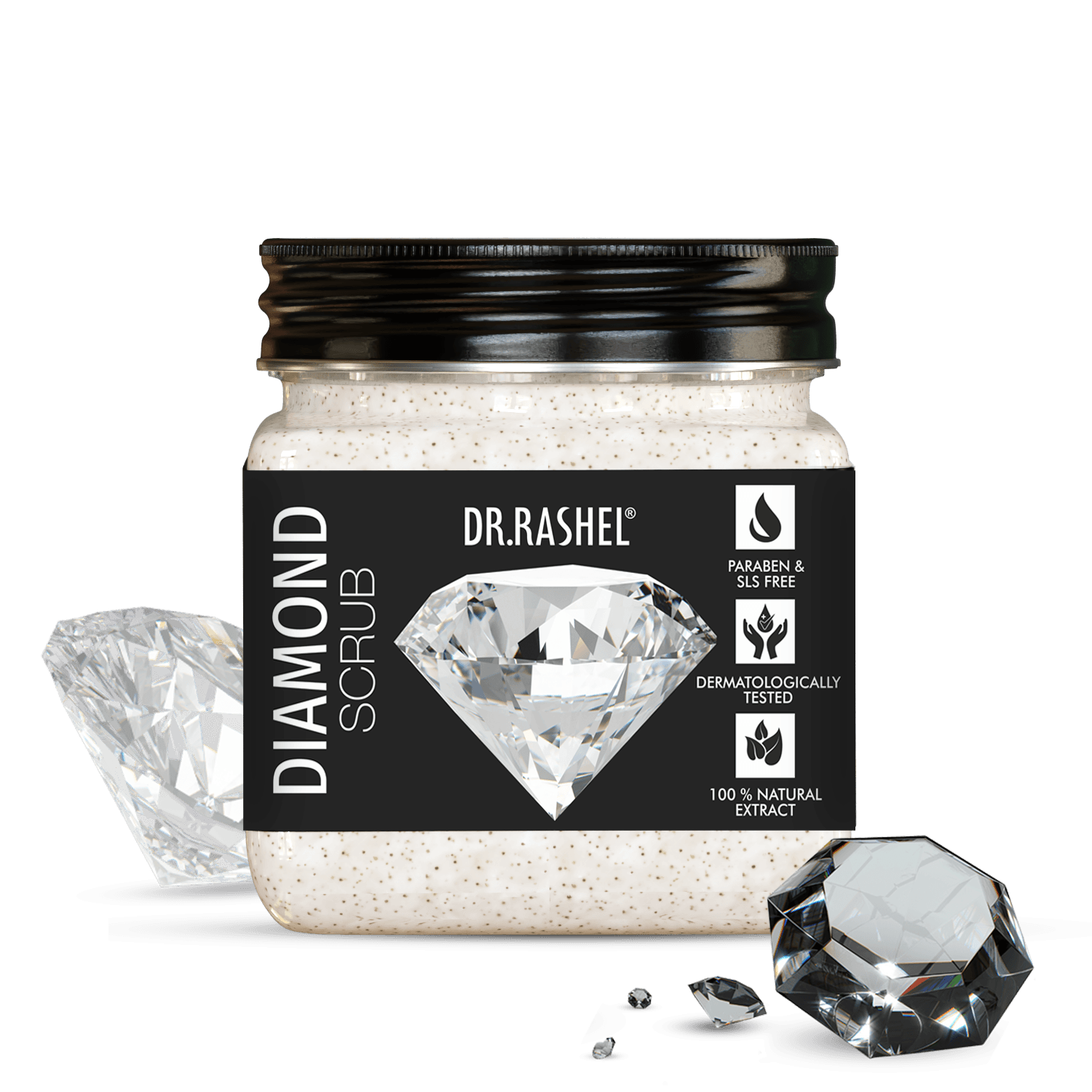 Dr.Rashel Face & Body Scrub Diamond 380 Ml image