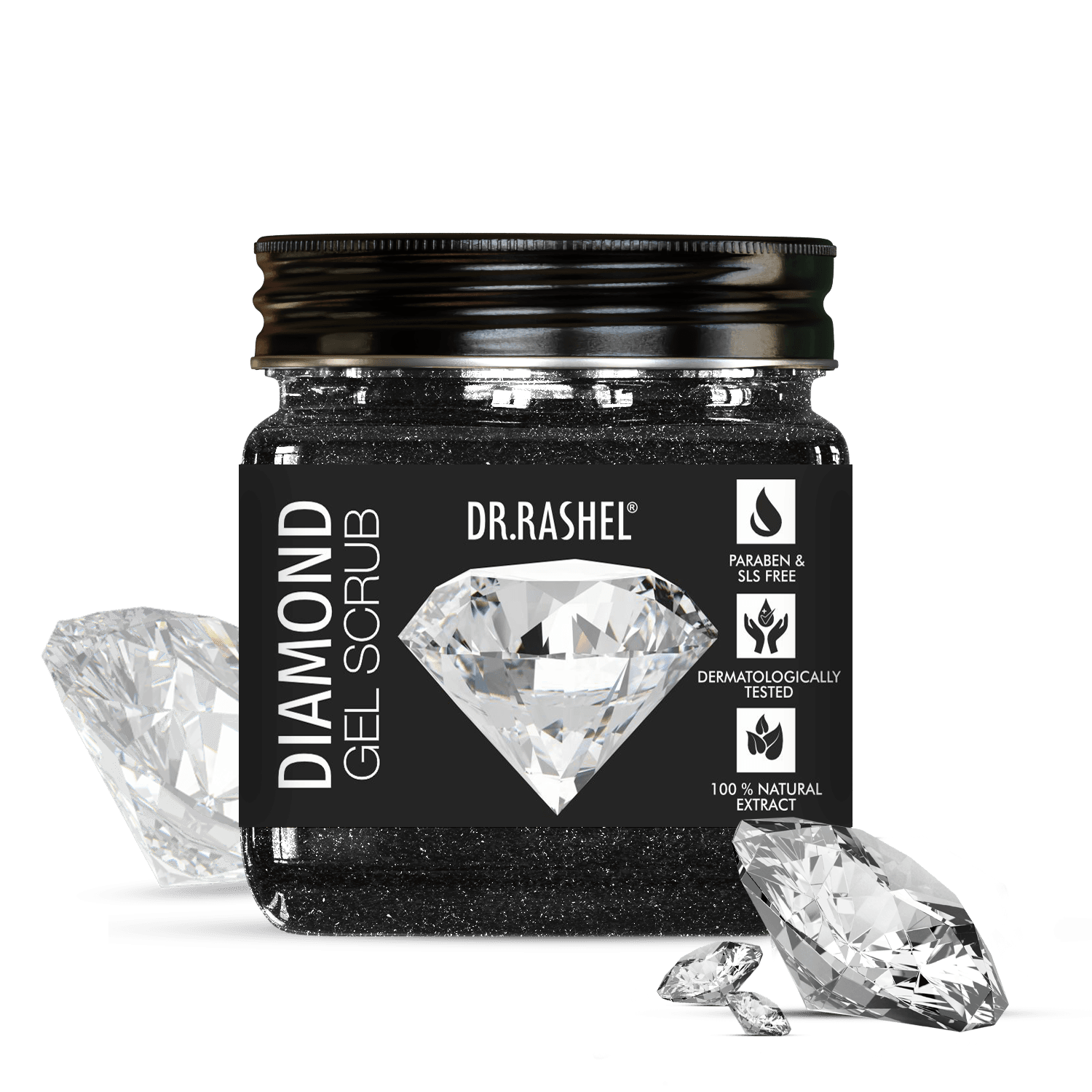 Dr.Rashel Face & Body Gel Scrub Diamond 380 Ml image