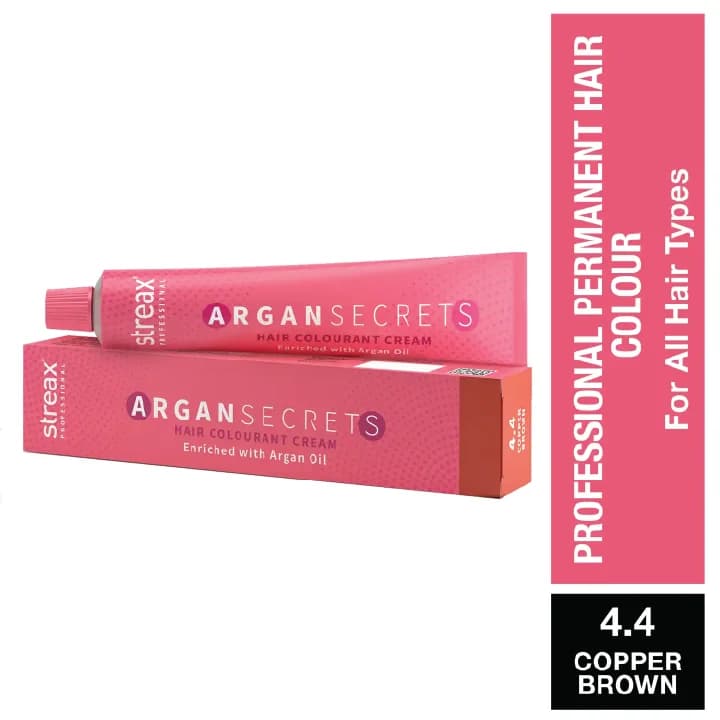 Streax Hair Color Argan Secrets 4.4 60Gm image