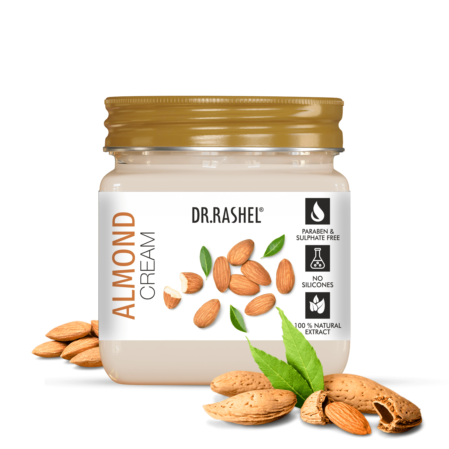 Dr.Rashel Face & Body Cream Almond 380 Ml image