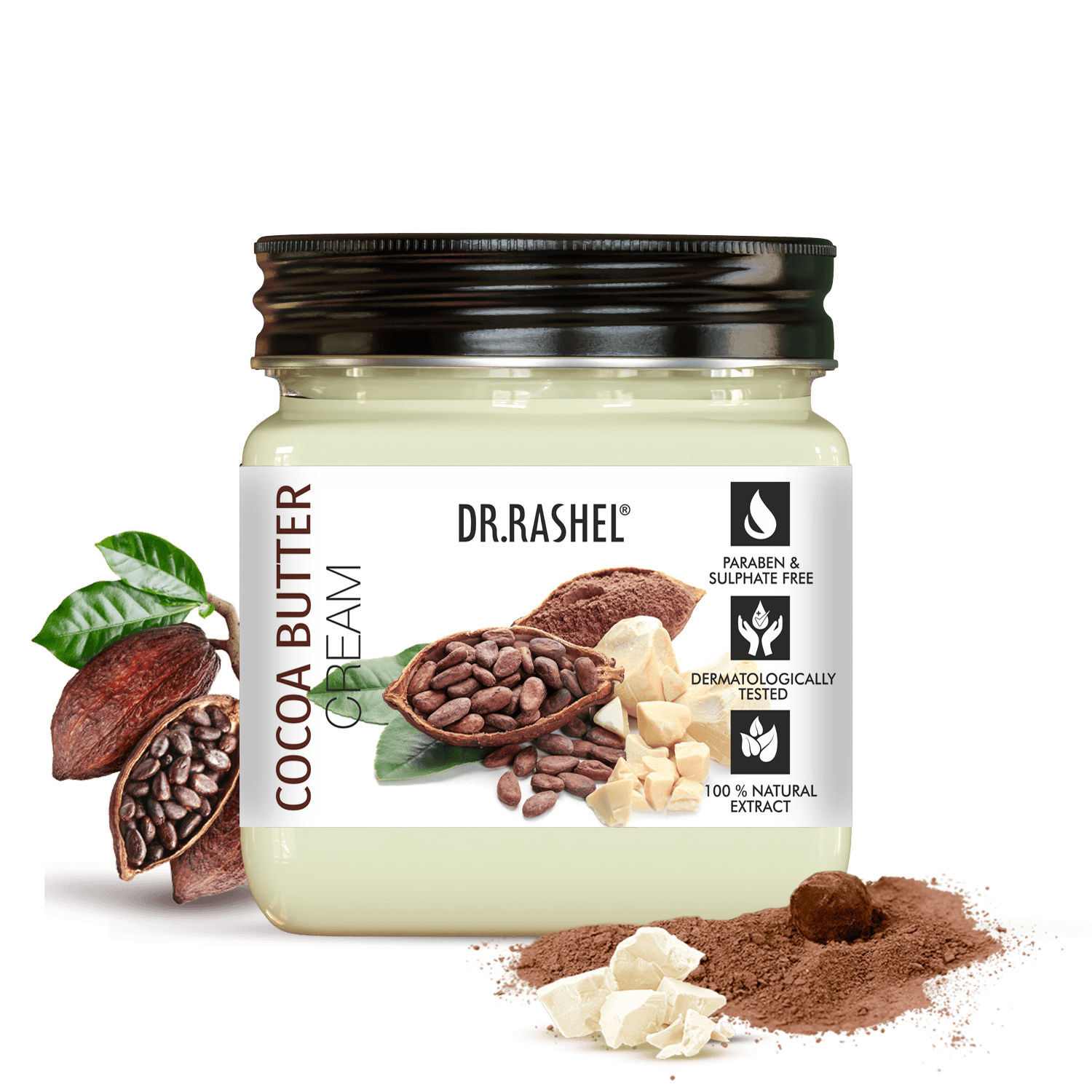 Dr.Rashel Face & Body Cream Cocoa Butter 380 Ml image