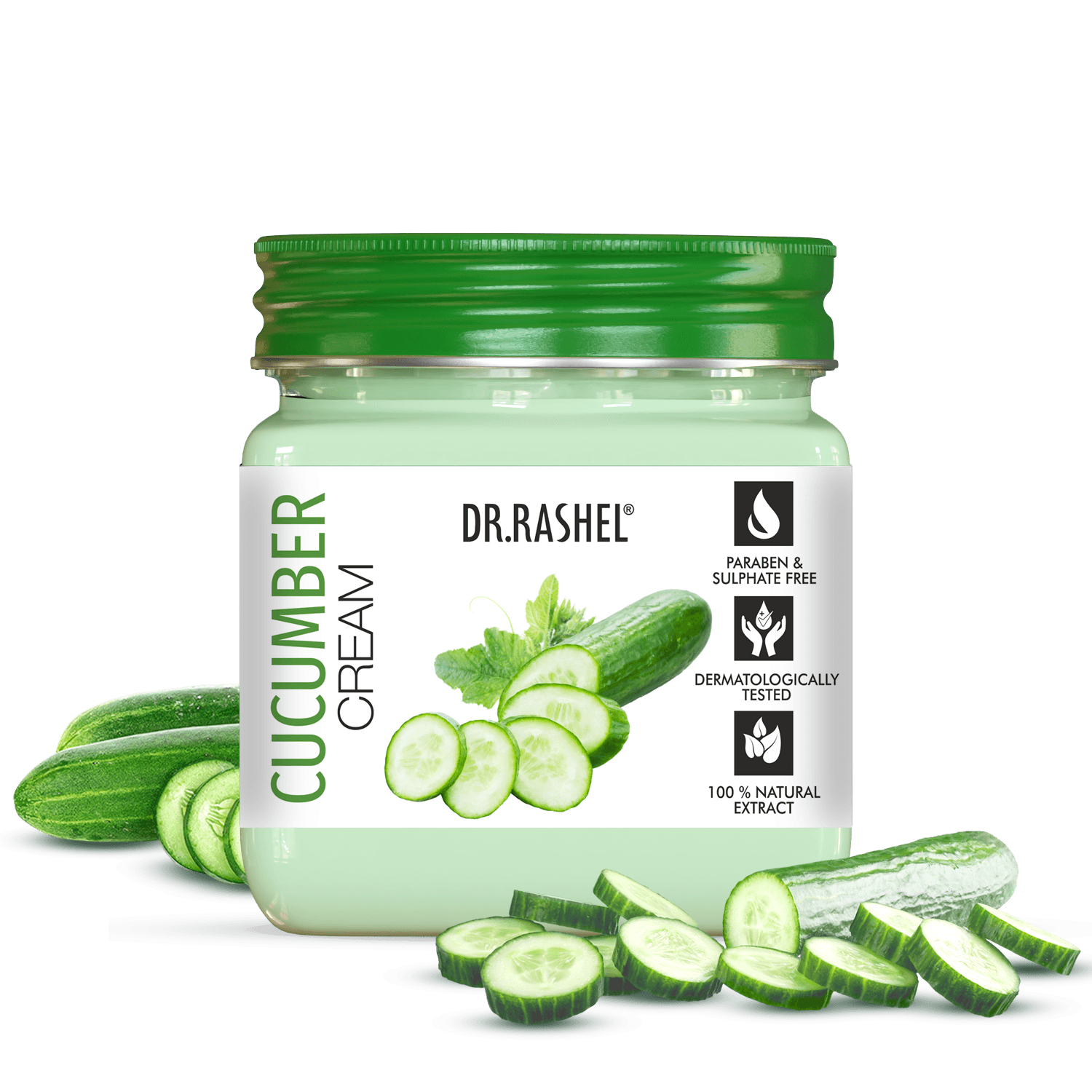 Dr.Rashel Face & Body Cream Cucumber 380 Ml image