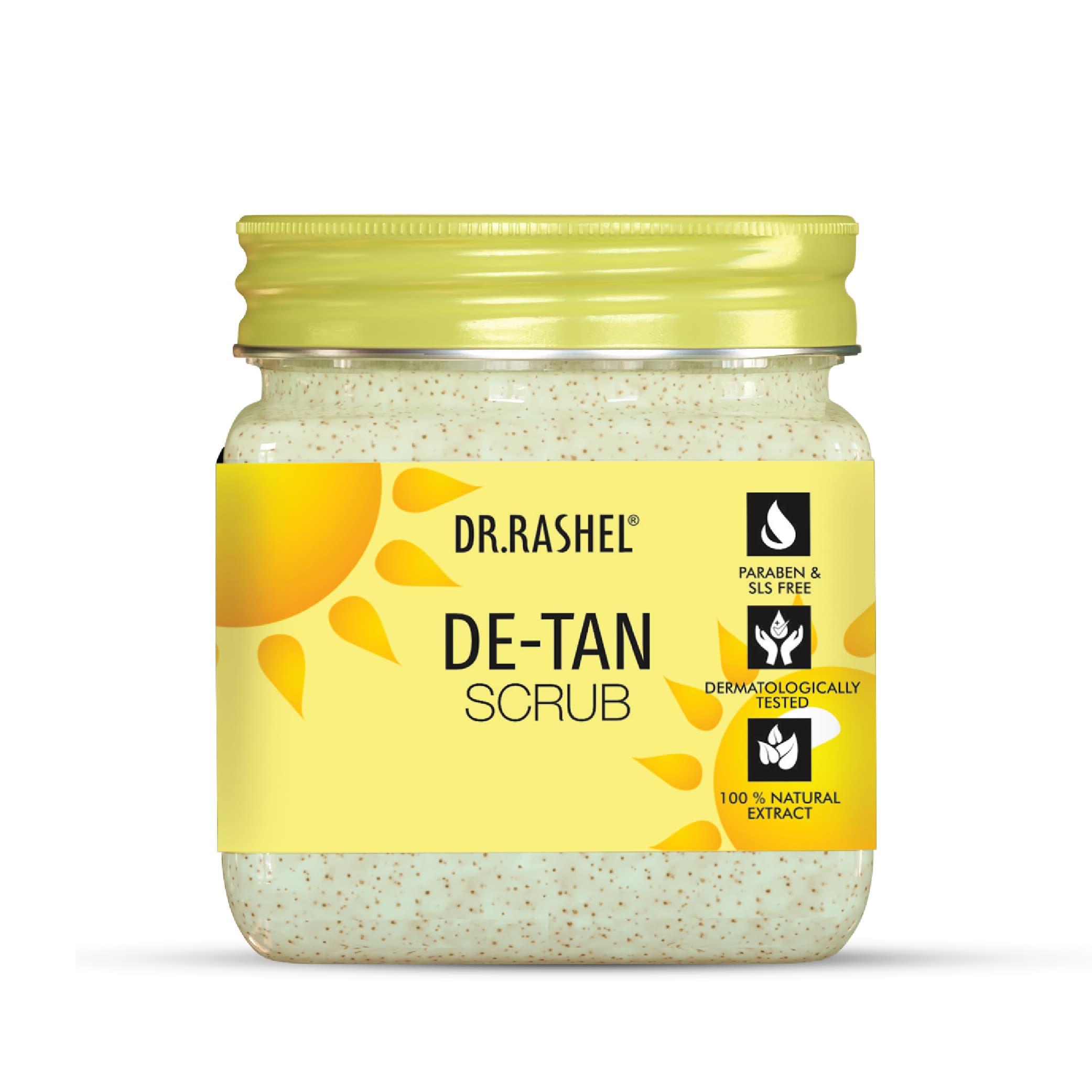 Dr.Rashel Face & Body Scrub De-Tan 380 Ml image