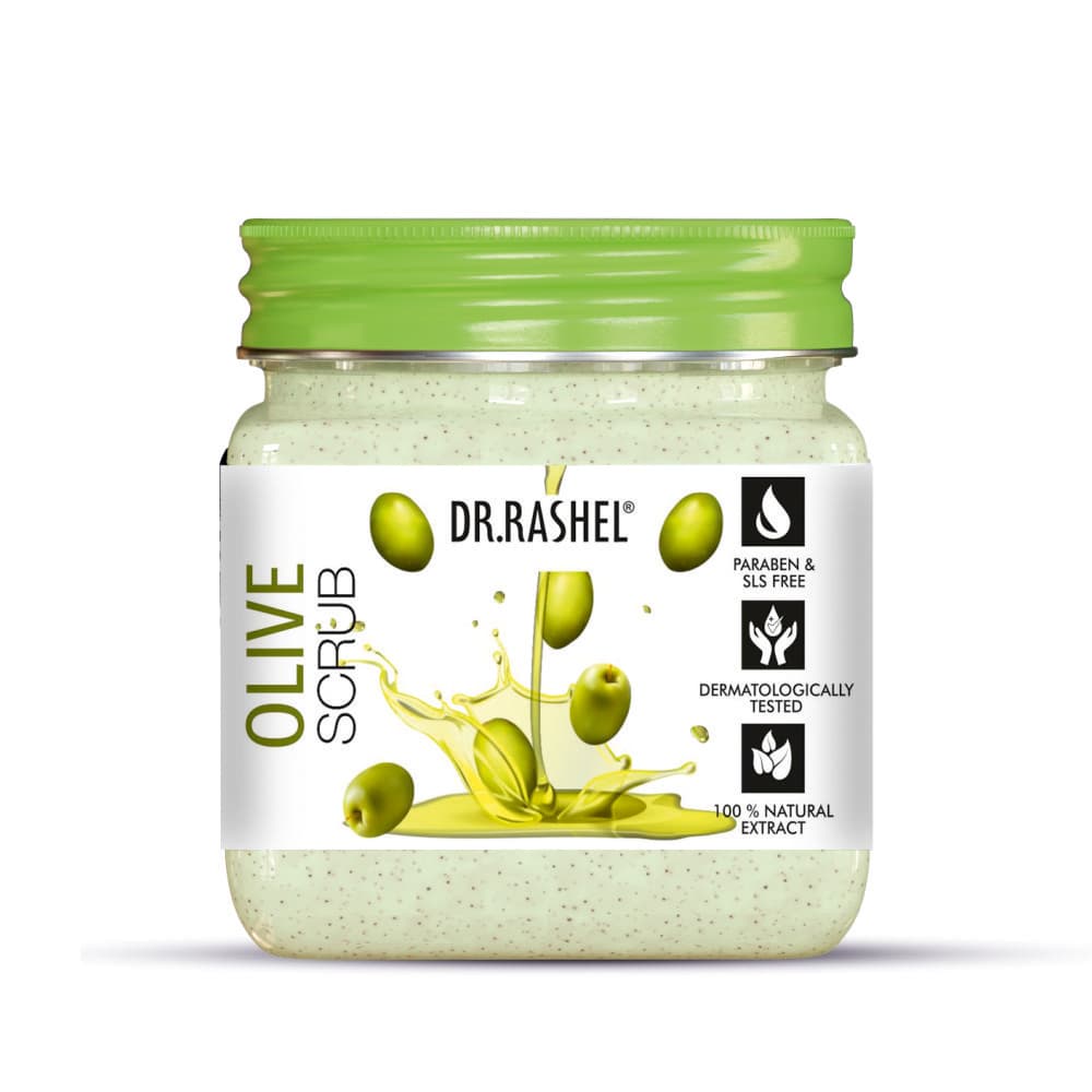 Dr.Rashel Face & Body Scrub Olive 380 Ml image
