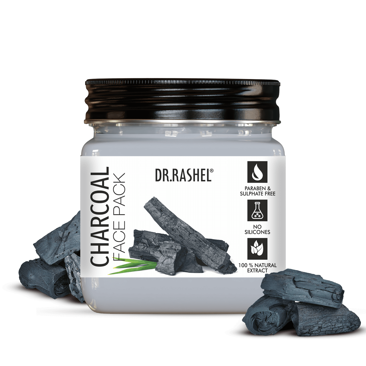 Dr.Rashel Face Pack Charcoal 380 Ml image