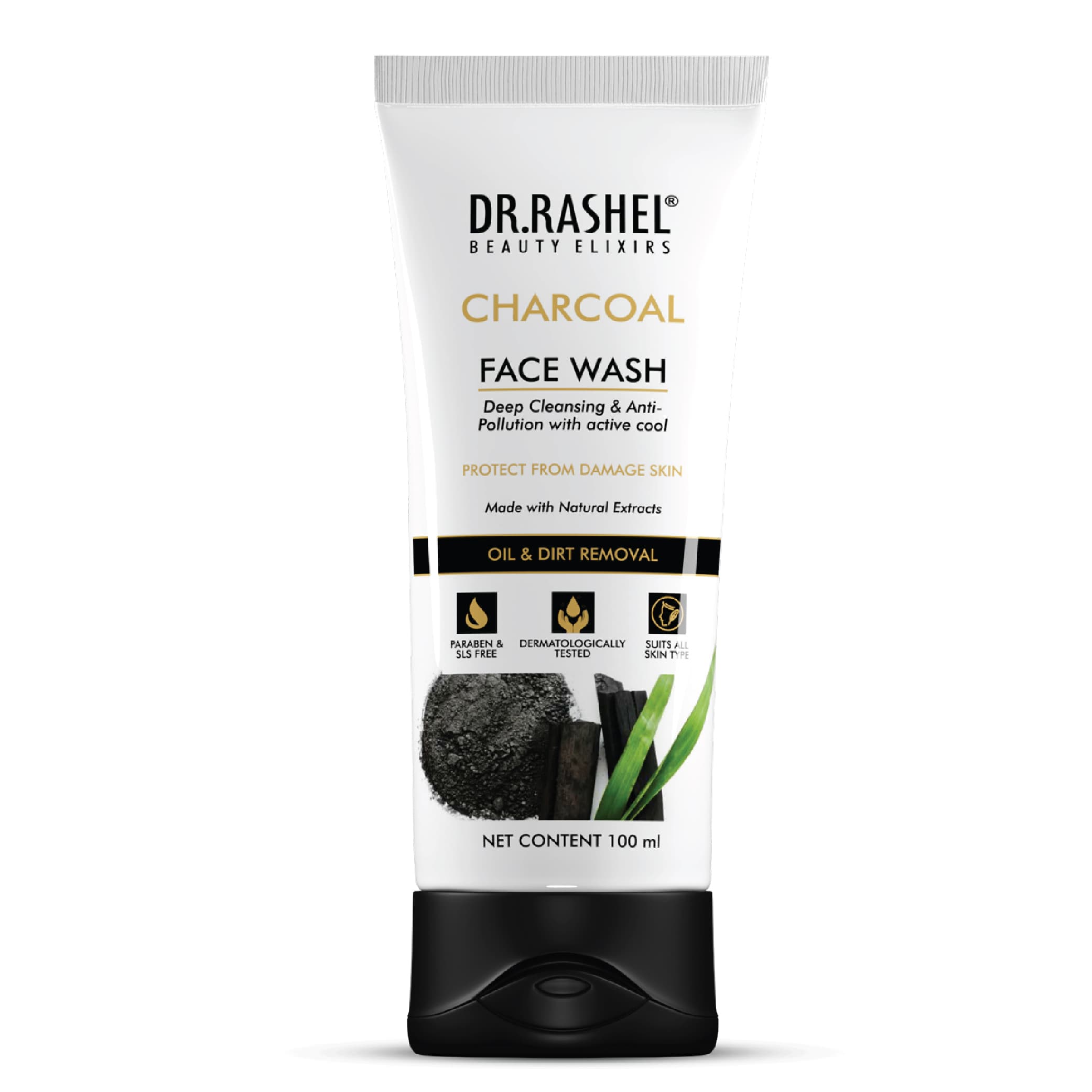 Dr.Rashel Face Wash Charcoal 100 Ml image