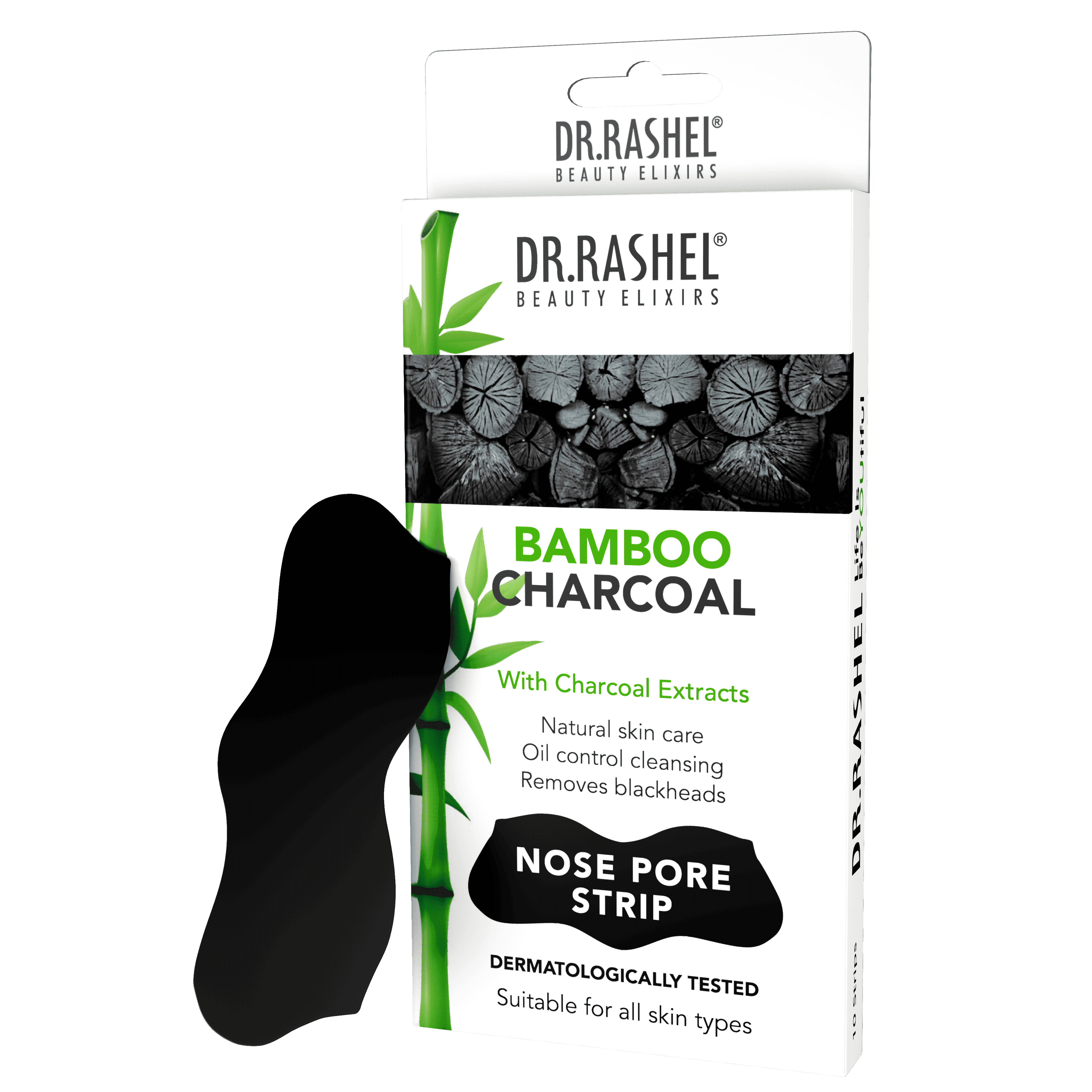 Dr.Rashel Nose Pore Strip Bamboo Charcoal 10 Stp image