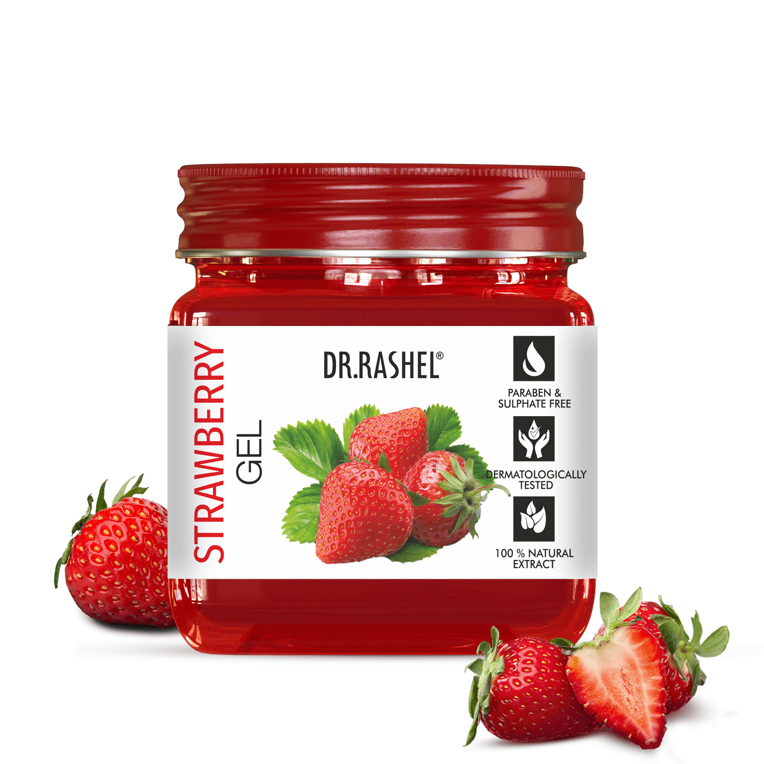 Dr.Rashel Face & Body Gel Strawberry 380 Ml image