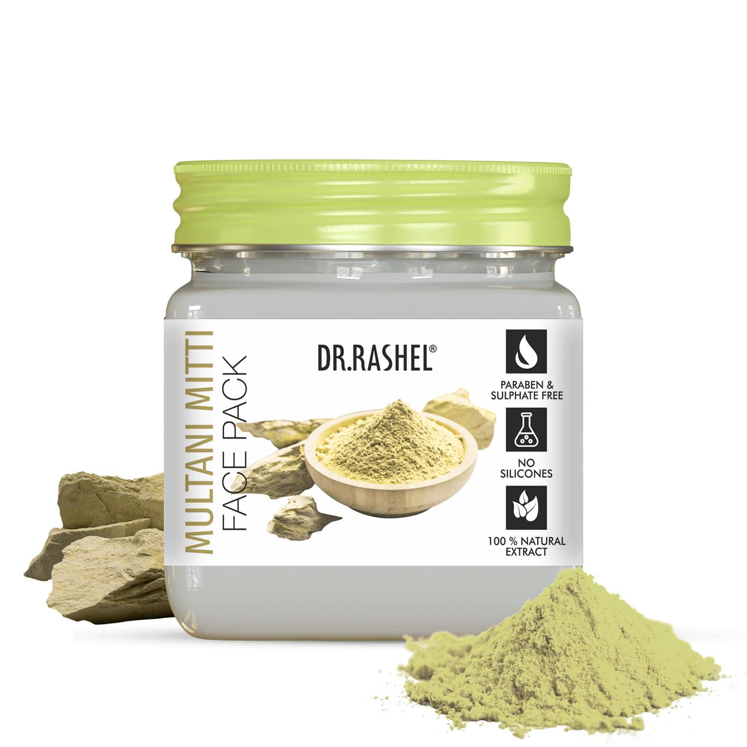 Dr.Rashel Face Pack Multani Mitti 380 Ml image
