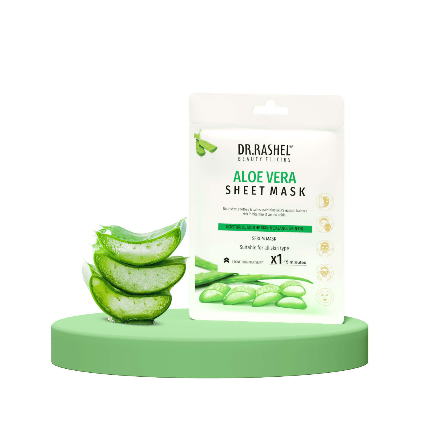 Dr.Rashel Sheet Mask Aloe Vera 20 Gm image