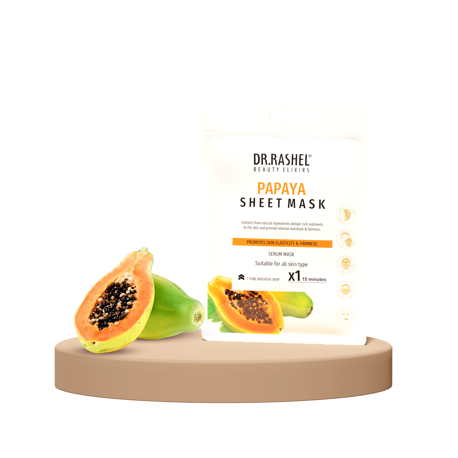 Dr.Rashel Sheet Mask Papaya 20 Gm image