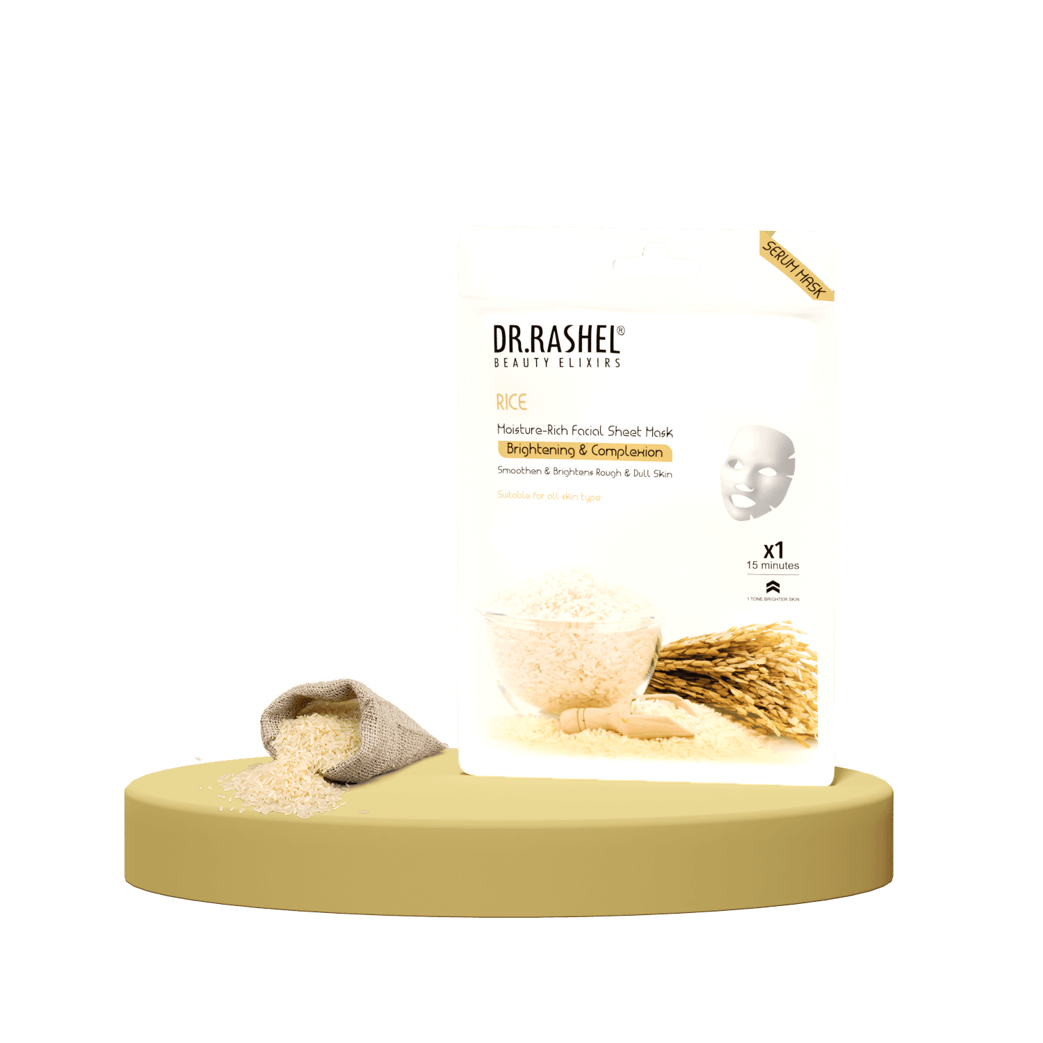 Dr.Rashel Sheet Mask Rice Water 20 Gm image