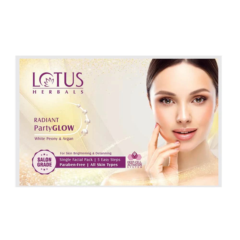 Lotus Herbal Facial Kit Radiant Party Glow Small 40Gm image